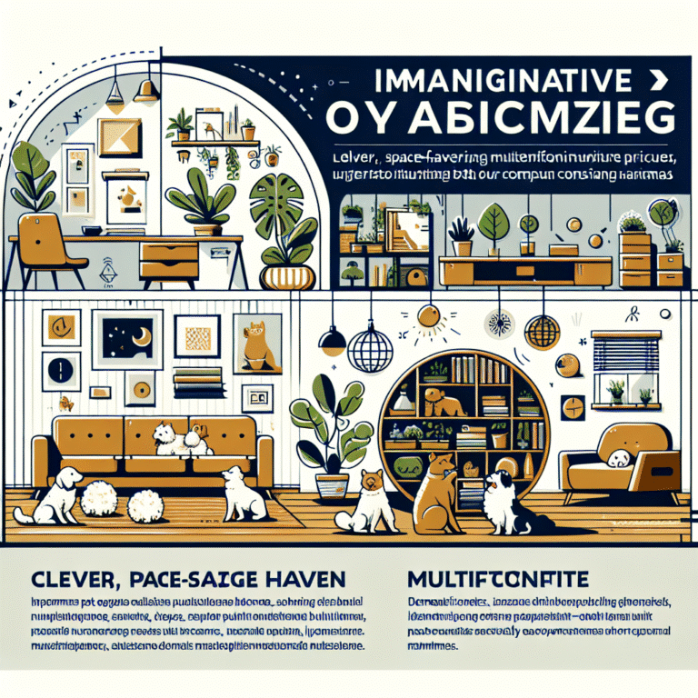 Móveis multifuncionais para casas com pets: economize espaço e organize