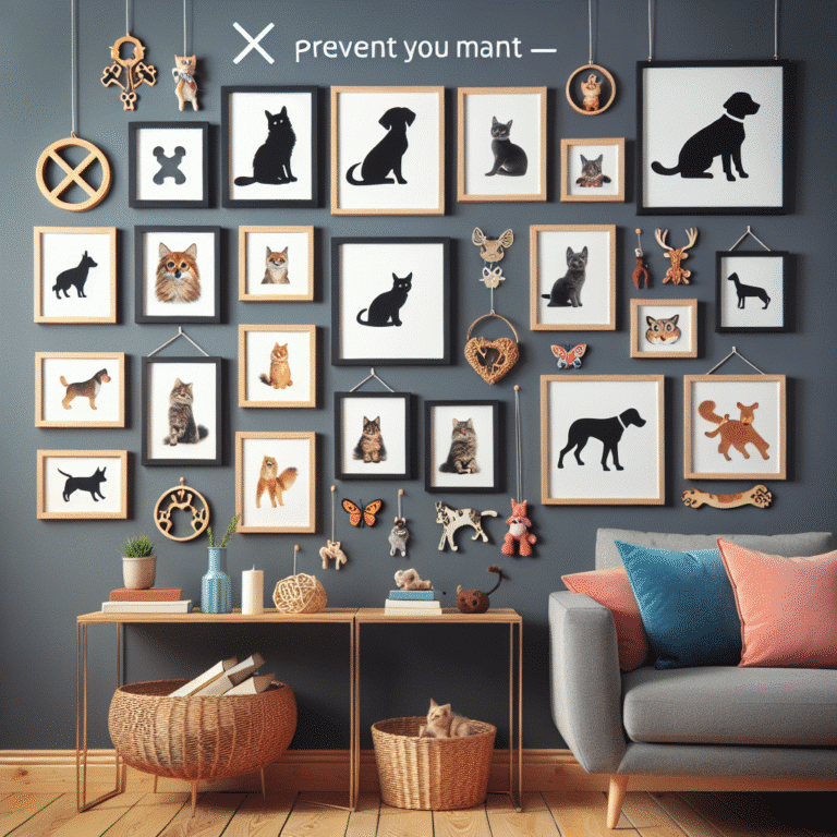 decoração de parede inspirada em pets