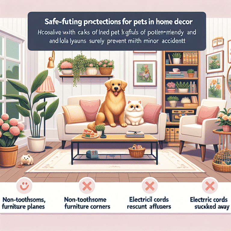 como evitar acidentes com pets na decoração