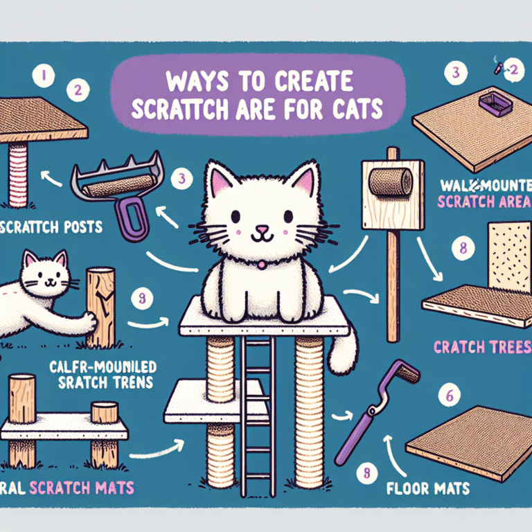 maneiras de criar áreas de arranhões para gatos