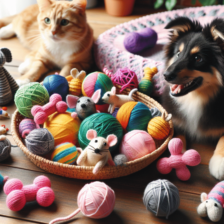 brinquedos caseiros para gatos e cães