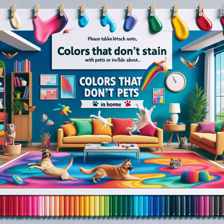 cores que não mancham com pets em casa