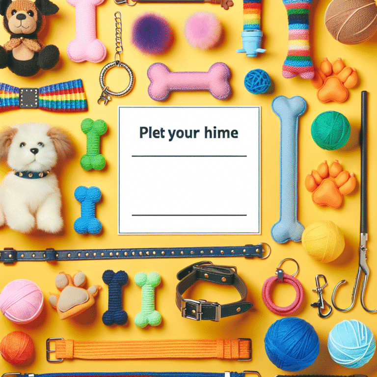 organizar brinquedos e coleiras de pets