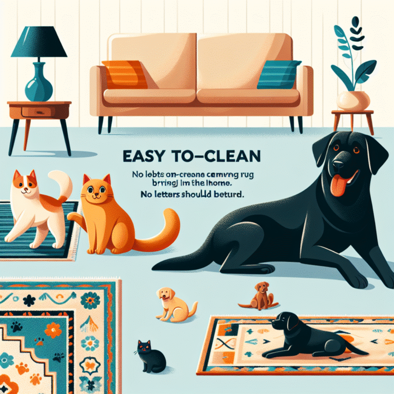 Tapetes fáceis de limpar com pets: praticidade para o seu lar