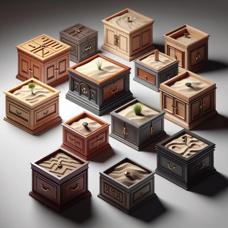 Caixas de areia discretas e bonitas: estilo e funcionalidade