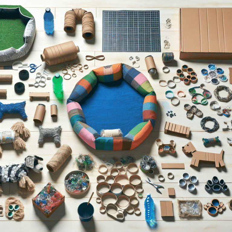 camas de pet DIY com materiais recicláveis