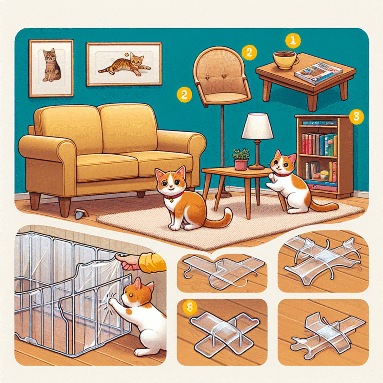 como usar protetores de móveis para gatos