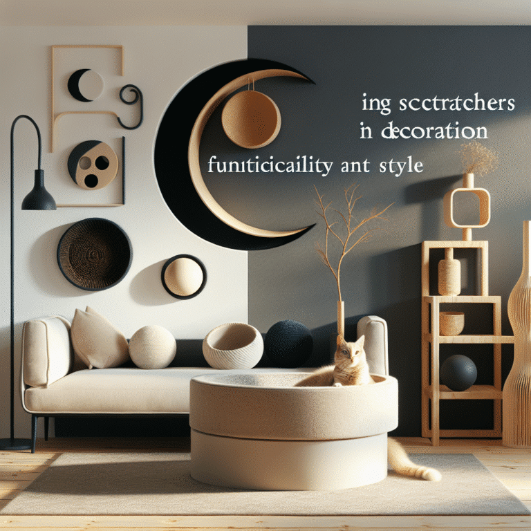 Arranhadores integrados na decoração: funcionalidade com estilo