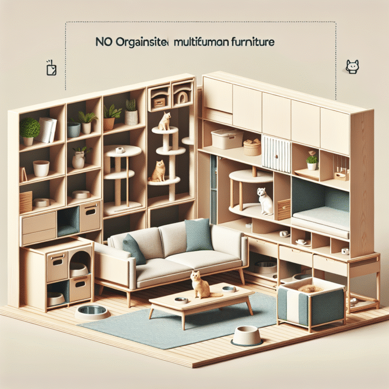 Móveis multifuncionais para casas com pets: economize espaço e organize