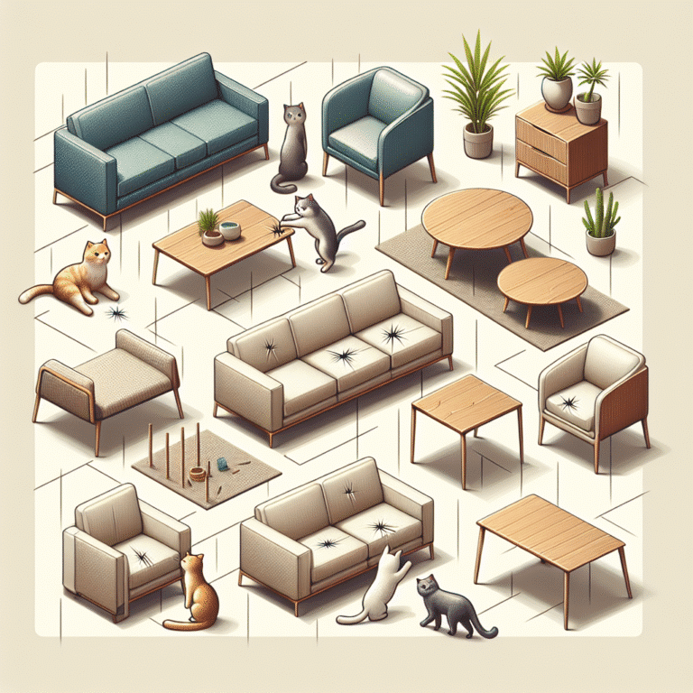 Móveis resistentes a arranhões de gatos: como escolher os melhores
