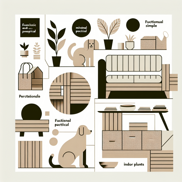 decoração minimalista e prática para amantes de animais