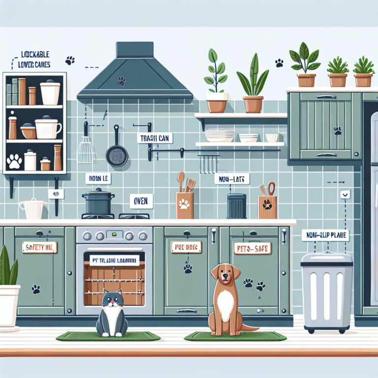 design de cozinhas seguras para pets