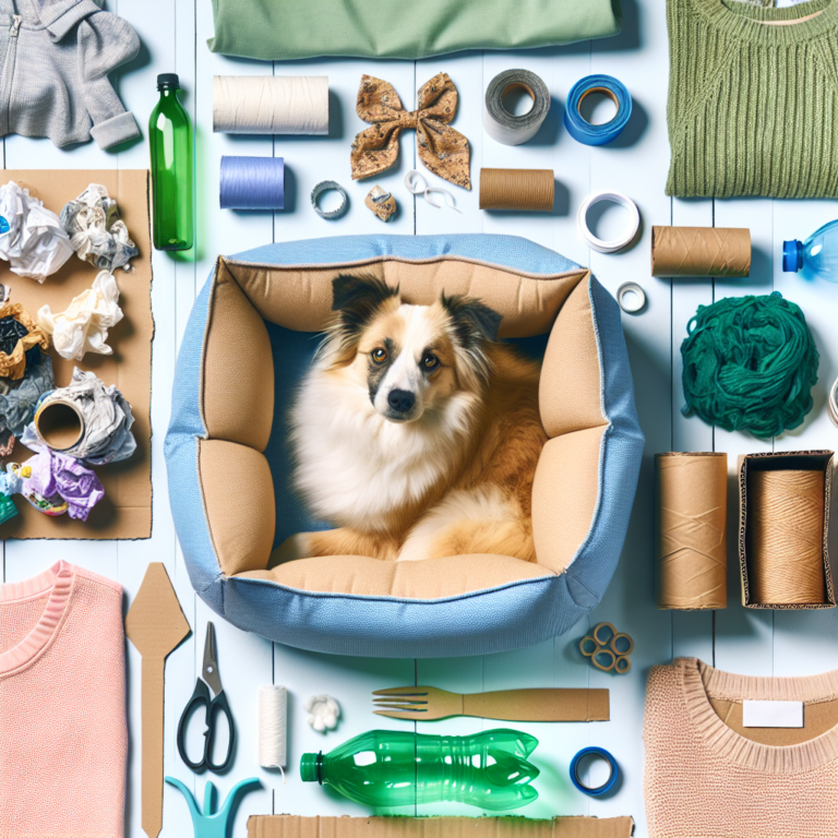 transforme materiais recicláveis em camas de pet DIY