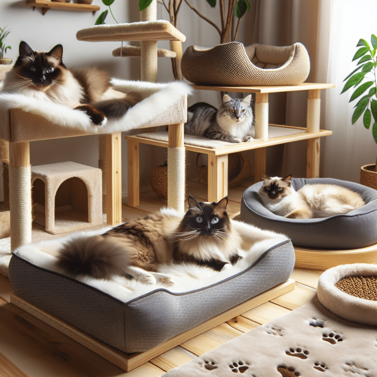camas elevadas para gatos domésticos: conforto e saúde para seu felino