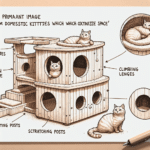 DIY de nichos para gatos domésticos que otimizam o espaço
