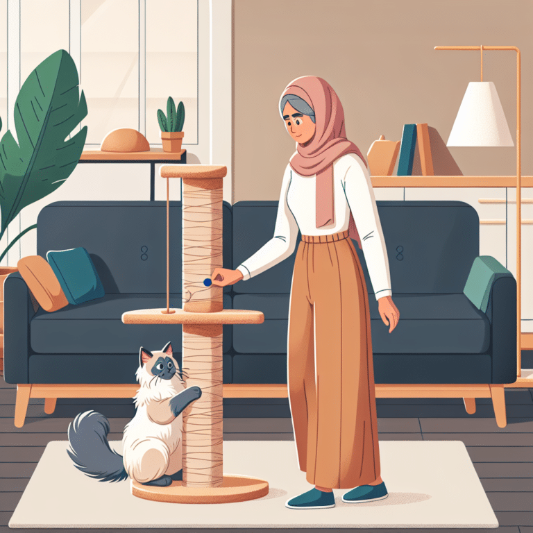 como treinar gatos a usar arranhadores