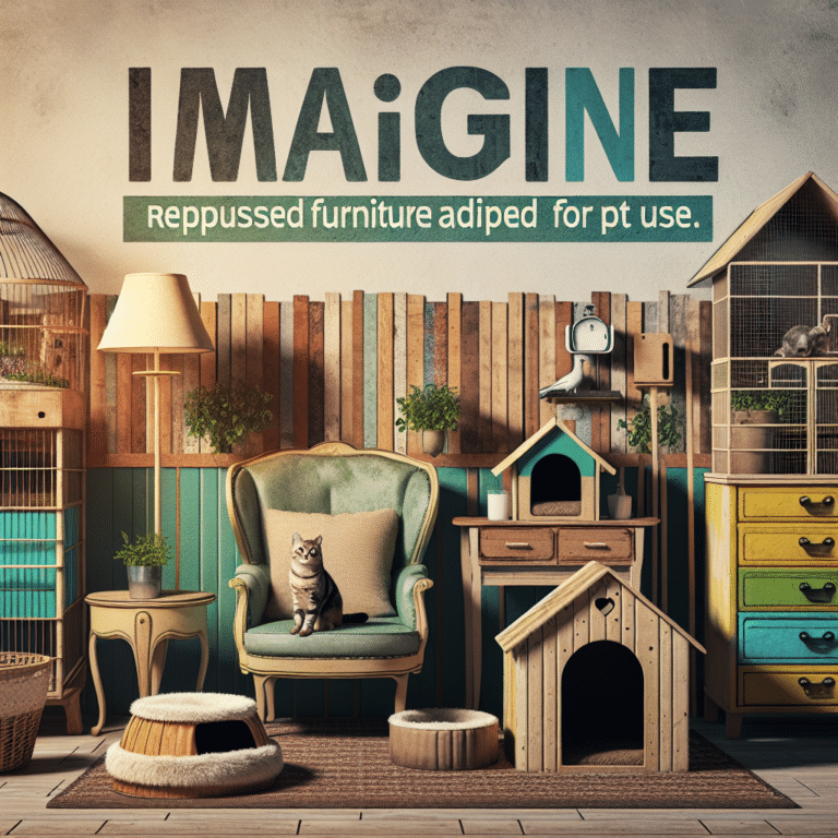 móveis reciclados adaptados para pets: ideias sustentáveis