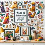 decoração de parede inspirada em pets