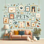 decoração de parede inspirada em pets