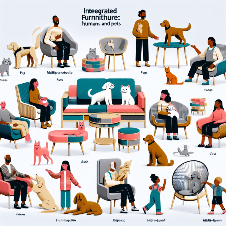 móveis integrados: funcionalidade para humanos e pets