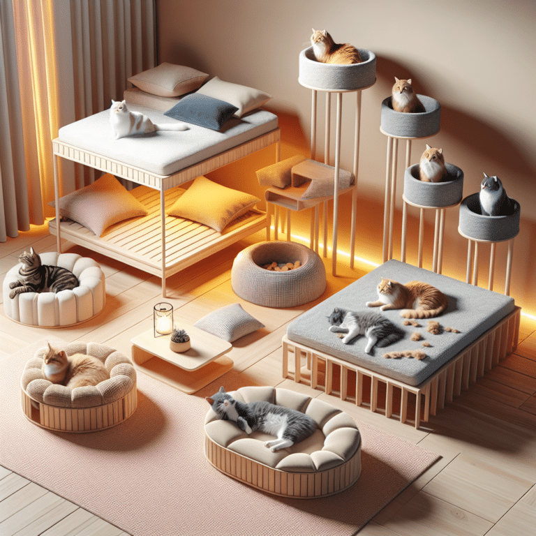 Camas elevadas: conforto para gatos domésticos